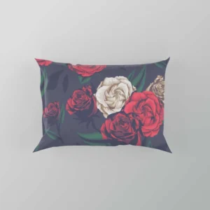 Realistic Roses Print Pillow Case