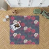 Realistic Roses Print Rug