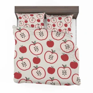 Red Apple Pattern Bedding Set 2