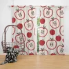 Red Apple Pattern Curtain