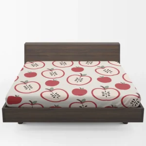 Red Apple Pattern Fitted Sheet 1