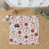 Red Apple Pattern Rug