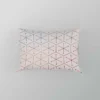 Red Blue Orange Hexagon Pattern Pillow Case