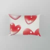 Red Bubble Heart Design Pillow Case