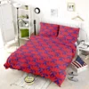 Red Japanese Floral Design Bedding Set