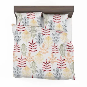 Red Lace Hand Drawn Design Bedding Set 2