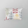 Red Lace Hand Drawn Design Pillow Case