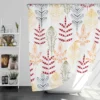 Red Lace Hand Drawn Design Shower Curtain