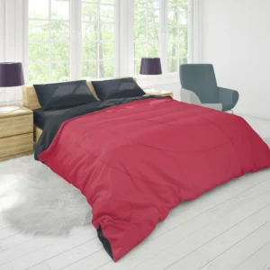 Red Magenta Abstract Gradient Duvet Cover 1