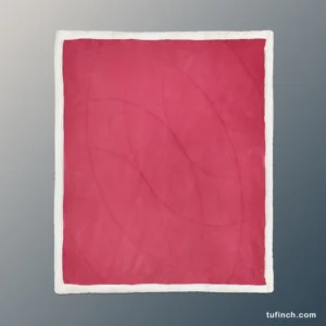 Red Magenta Abstract Gradient Sherpa Fleece Blanket 1