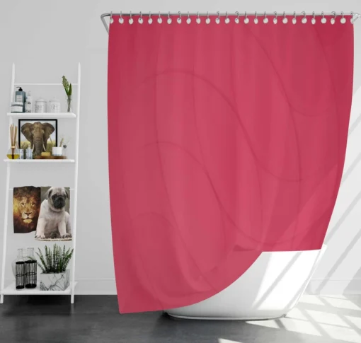 Red Magenta Abstract Gradient Shower Curtain