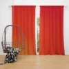 Red Orange Gradient Color Curtain