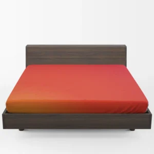 Red Orange Gradient Color Fitted Sheet 1