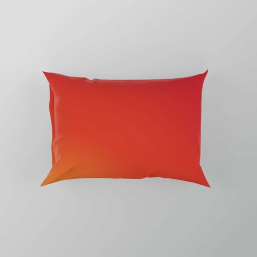 Red Orange Gradient Color Pillow Case