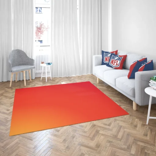 Red Orange Gradient Color Rug 2