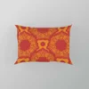 Red Orange Vintage Ornamental Pattern Pillow Case