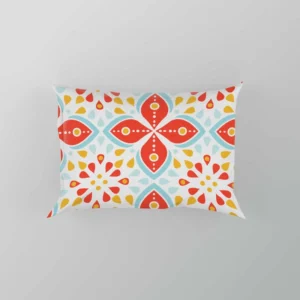 Red Peranakan Folk Art Pillow Case