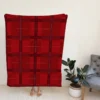 Red Plaid Pattern Fleece Blanket