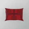 Red Plaid Pattern Pillow Case