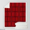 Red Plaid Pattern Sherpa Fleece Blanket