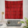 Red Plaid Pattern Wall Tapestry