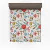 Red Roses Queen Anne's Floral Pattern Fitted Sheet