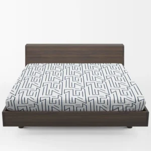 Repeat Lines Minimal Pattern Fitted Sheet 1