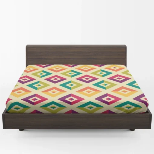 Retro Ethnic Pattern Fitted Sheet 1