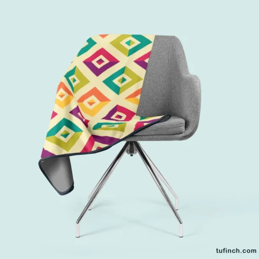 Retro Ethnic Pattern Fleece Blanket 2