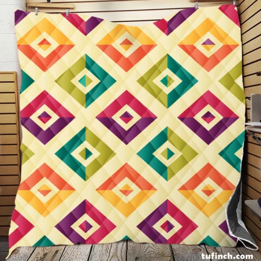 Retro Ethnic Pattern Quilt Blanket