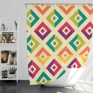 Retro Ethnic Pattern Shower Curtain