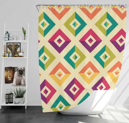 Retro Ethnic Pattern Shower Curtain