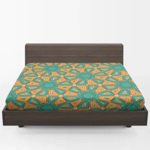 Retro Hexagon Pattern Fitted Sheet 1