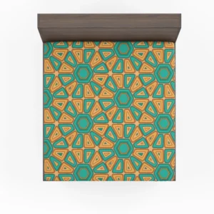 Retro Hexagon Pattern Fitted Sheet