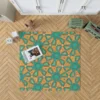 Retro Hexagon Pattern Rug