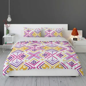 Retro Ikat Folklore Design Bedding Set 1