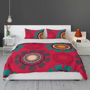 Retro Round Bohemian Pattern Bedding Set 1