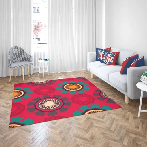 Retro Round Bohemian Pattern Rug 2