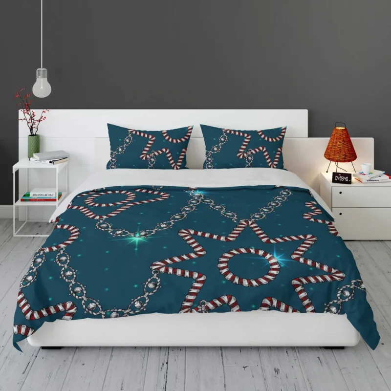 Retro Sketch Golden Chain Design Bedding Set 1