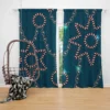 Retro Sketch Golden Chain Design Curtain