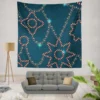 Retro Sketch Golden Chain Design Wall Tapestry