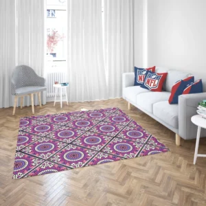 Retro Style Mandala Design Rug 2