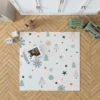 Retro Styled Christmas Pattern Background Rug