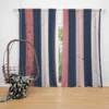 Retro Vintage Background Texture with Vertical Lines Curtain