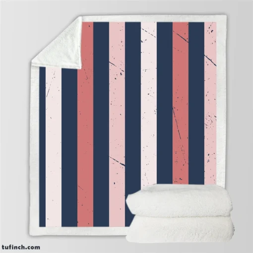 Retro Vintage Background Texture with Vertical Lines Sherpa Fleece Blanket