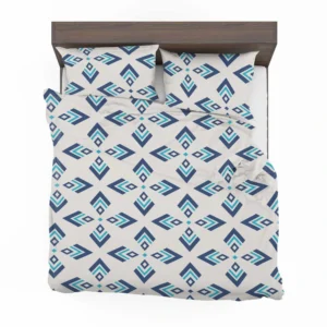 Rhombus Ikat Blue Design Bedding Set 2