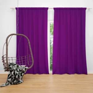 Rich Purple Solid Color Curtain