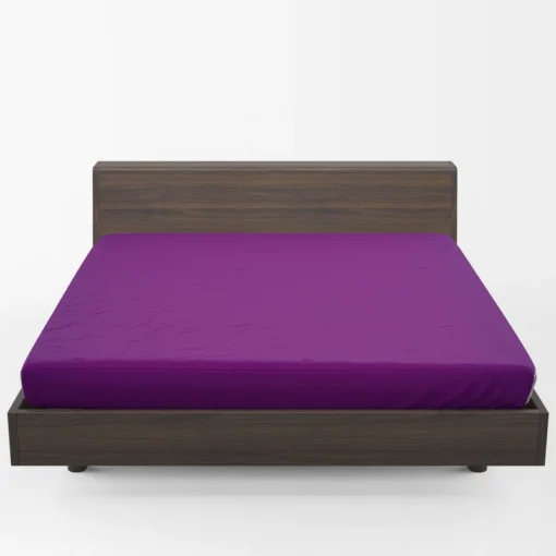 Rich Purple Solid Color Fitted Sheet 1