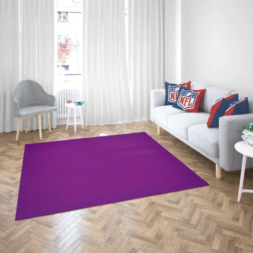 Rich Purple Solid Color Rug 2