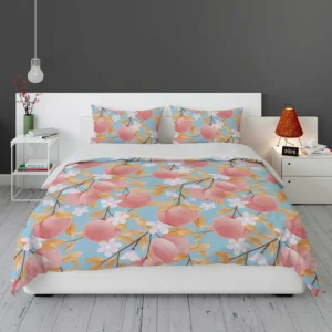 Rose Apple Floral Pattern Bedding Set 1